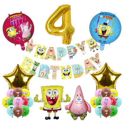 SpongeBob SquarePants Foil Balloon Set Birthday Party Decoration 2Set 6