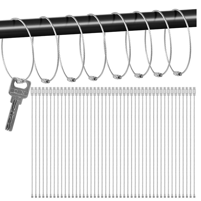 20pcs Stainless Steel Beadable Cup Charm Wire 1.5mm x 110-200mm 5