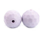 20pcs 12mm 15mm Macaron Polyhedron Silicone Beads Single Color 7