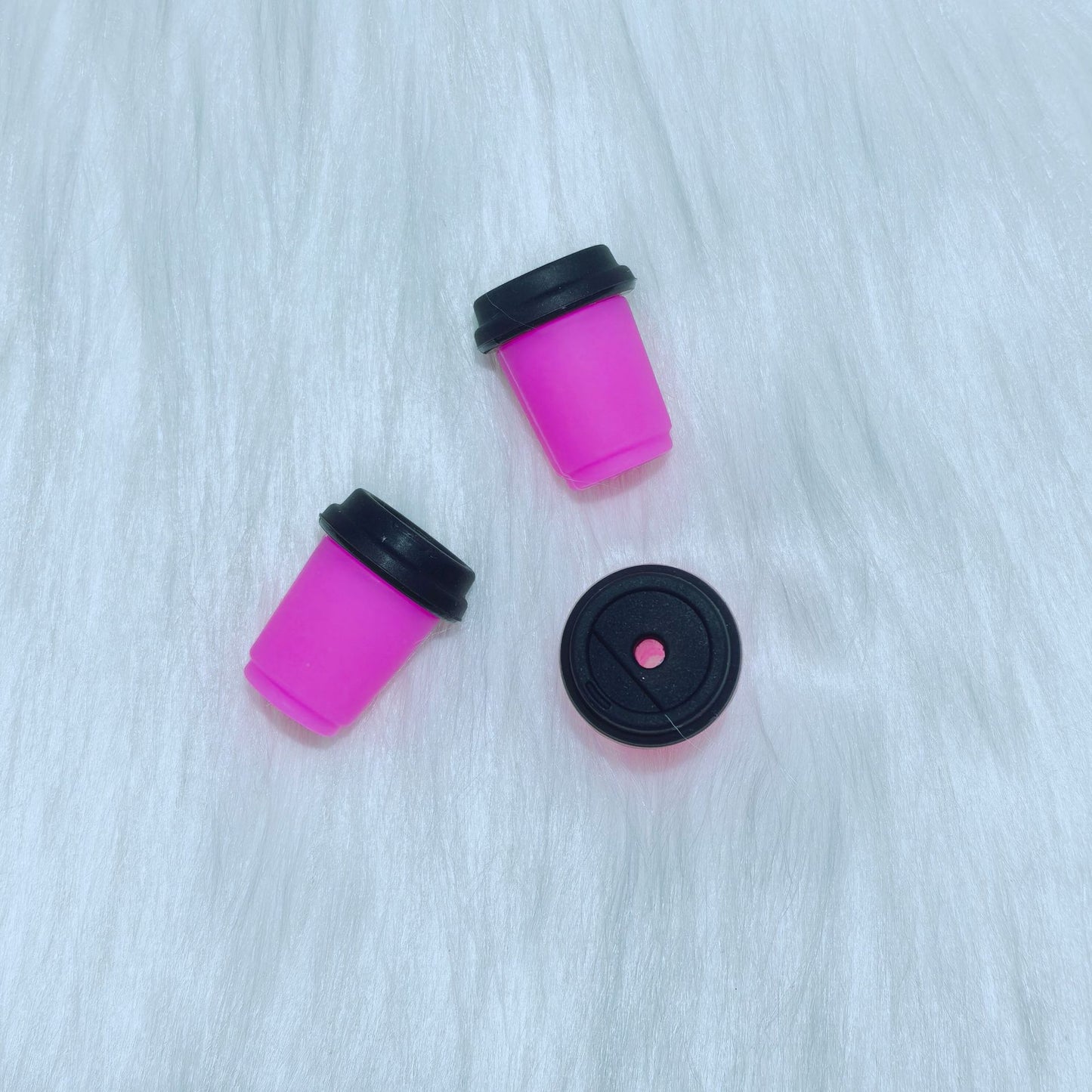 20Pcs Silicone 3D Focal Beads Solid Colorful Cup Holding Lid Detail 7
