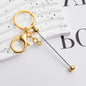 DIY Beadable Keychains Stainless Steel 14.8x3.0cm Craft Supplies 7