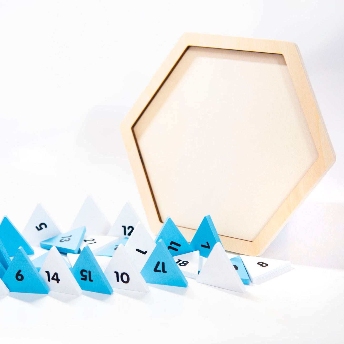 Wooden Triangle Puzzle Montessori Toys Educational Toy for Kids 3