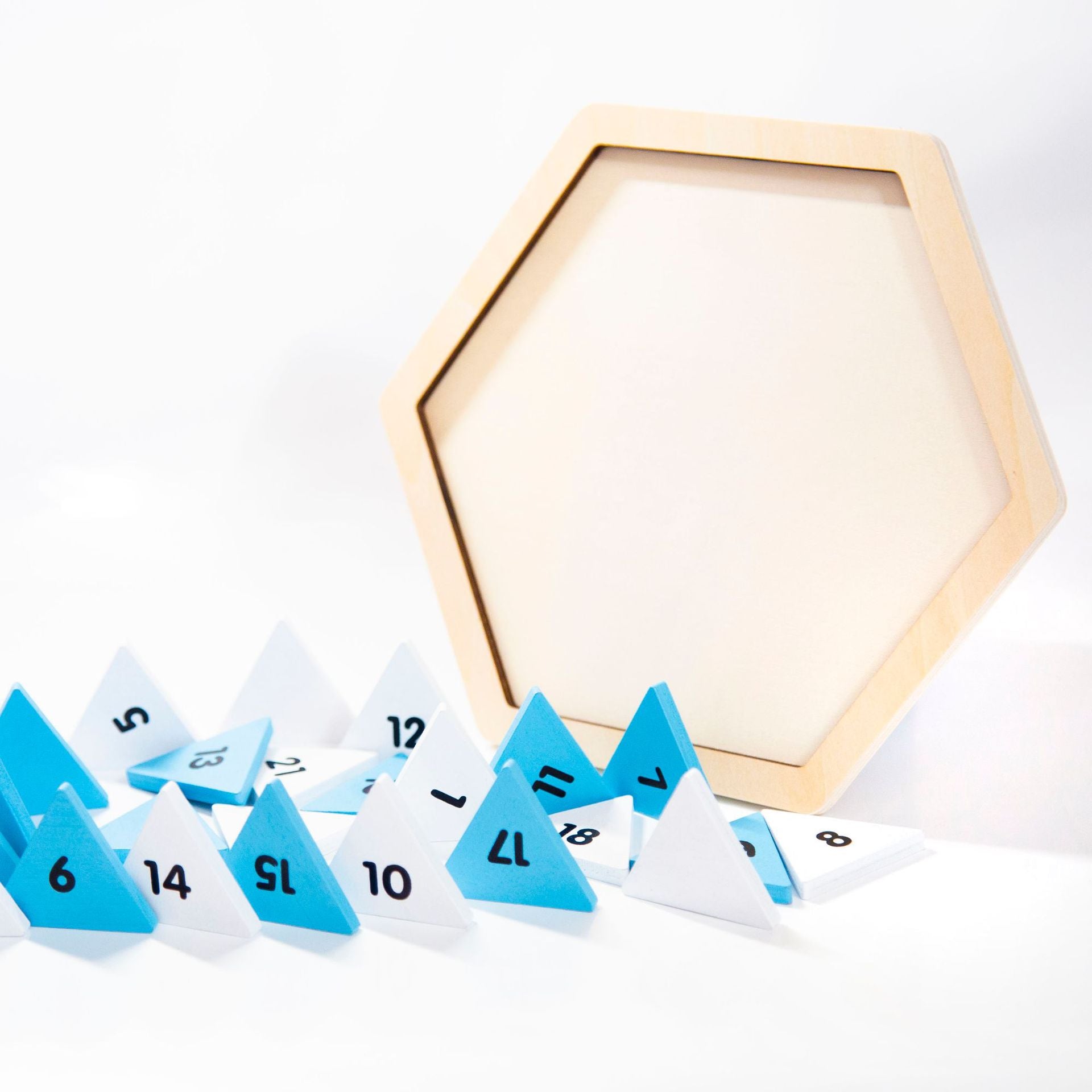 Wooden Triangle Puzzle Montessori Toys Educational Toy for Kids 3
