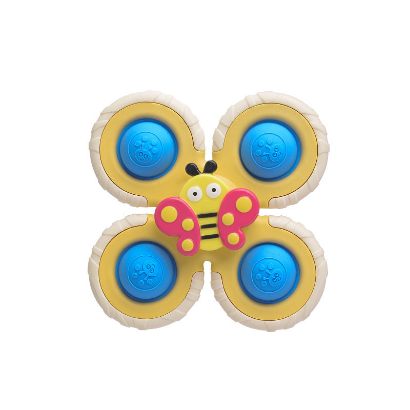Insect Suction Cup Spinner Bath Toy Plastic Set of 3 4