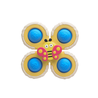 Insect Suction Cup Spinner Bath Toy Plastic Set of 3 4