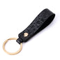 Crocodile Pattern PU Leather Keychain Loop for Women and Men 7
