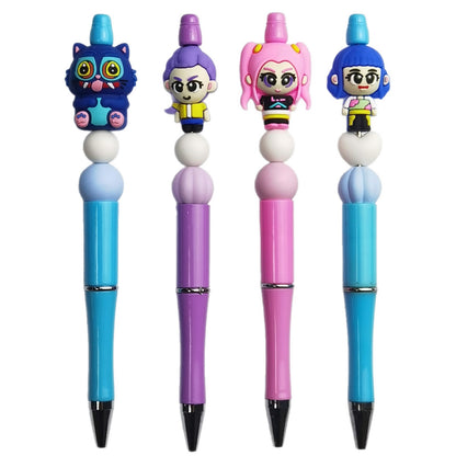 20Pcs Silicone 3D Focal Beads Witch Hunter Cartoon Character Set 5