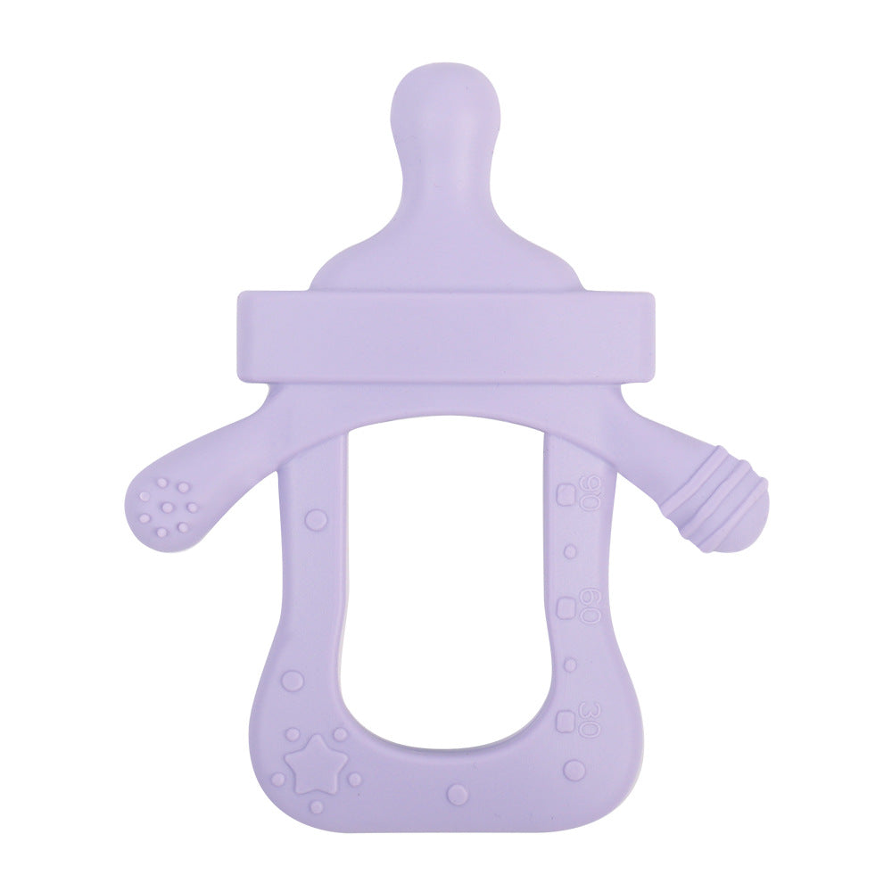 Silicone Baby Teething Toy Bottle Shape for Infant 7