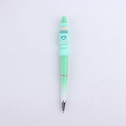 Milk Bottle Silicone Beaded Pens Handmade Office School Supplies 10