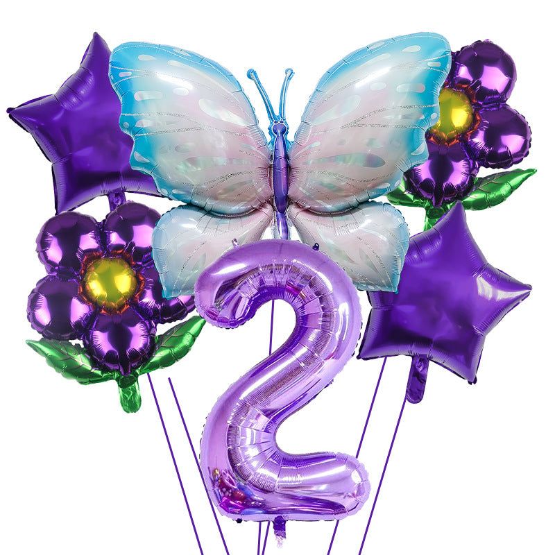 Butterfly Foil Balloon Set Birthday Party Decoration 40 Inch 2