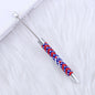Long Printed Flag Sunflower Pattern Beadable Ballpoint Pens DIY Craft 8