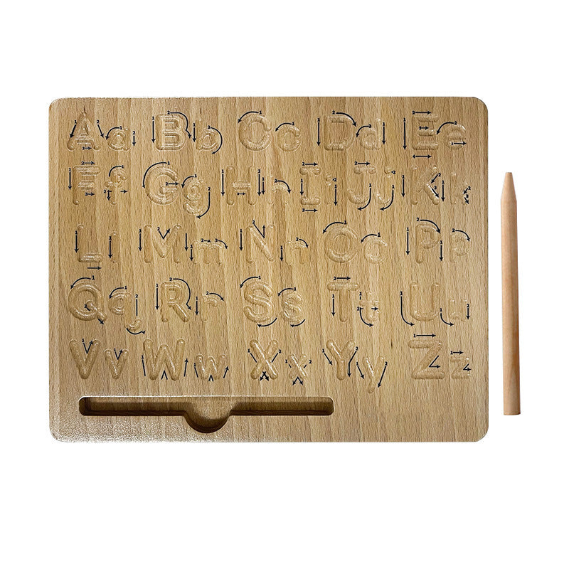 Wooden Double-Sided Letter Writing Board Montessori Toys 5