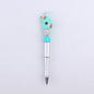 Flower Vase Room Silicone Beaded Pens Colorful Handmade Office Pen 15