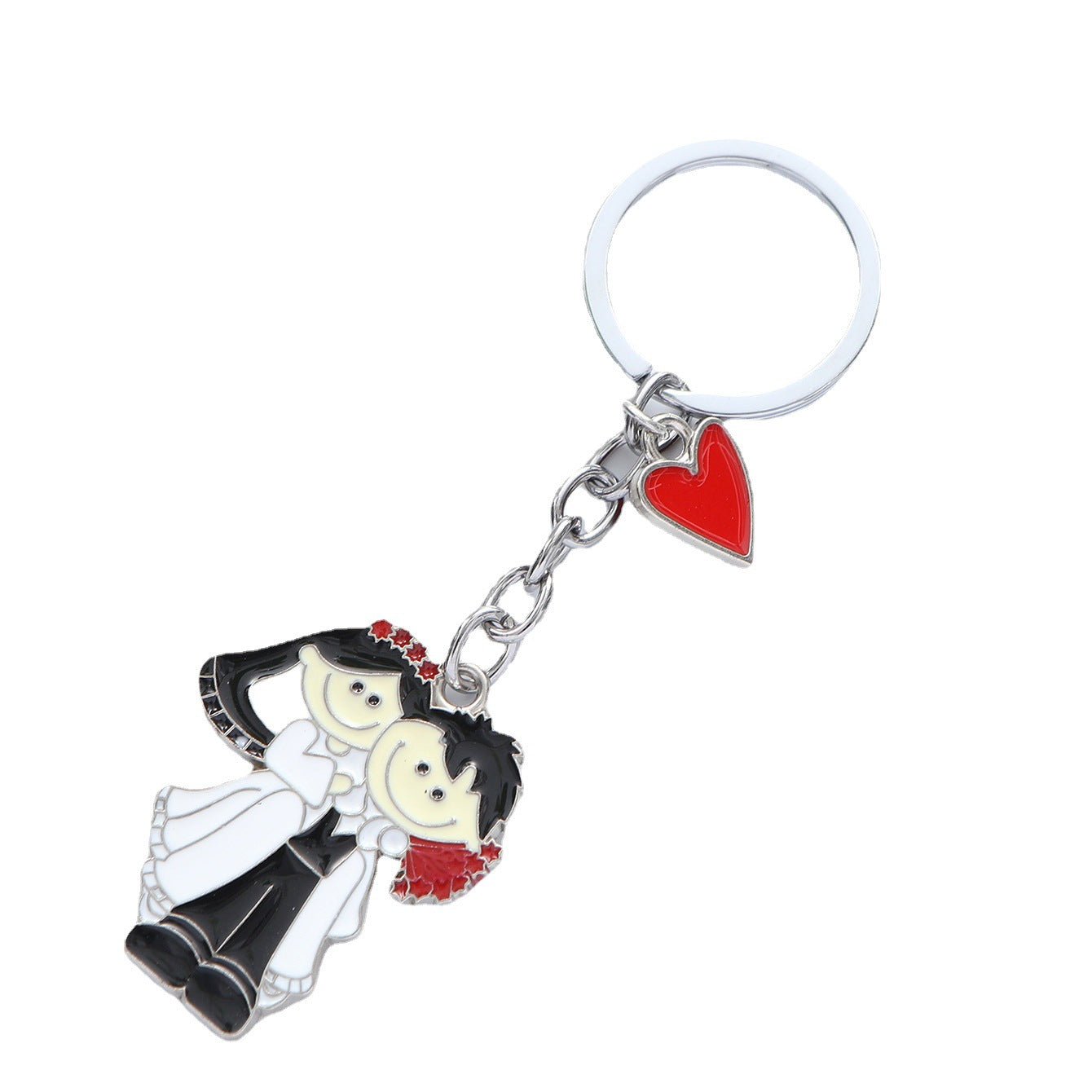 Love Couple Alloy Keychain Metal Romantic Charm 5