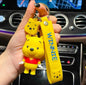 Cartoon Character Silicone Bead Keychain Cute Charm 4