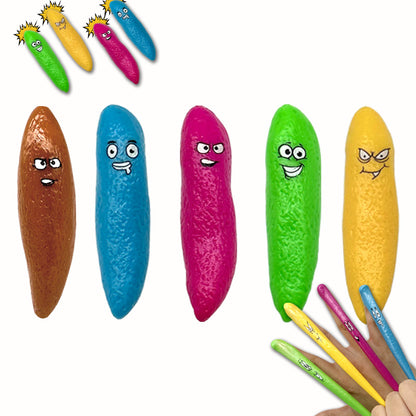 TPR Finger Catapult Sticky Wall Sensory Fidget Toy Random Color