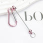 Beadable Carabiner Keychain Metal DIY Craft Supplies 5.4g 11
