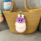Caterpillar Pom Pom Plush Keychain Cute Furry Charm Accessory 14