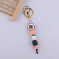 Cartoon Fruit Silicone Bead Keychain Food Charm Variety 12