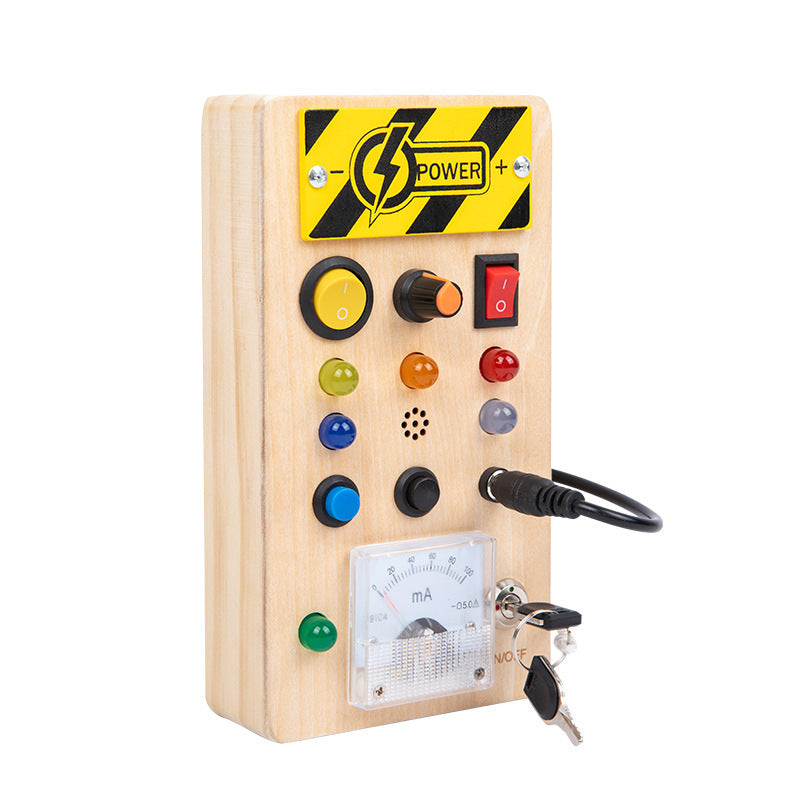Wooden Montessori Busy Board Educational Toy for Toddlers 18cm 5