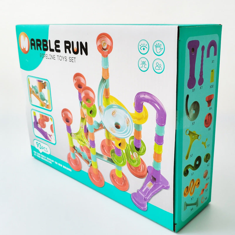 Plastic Marble Run Assembled Three-Dimensional Track Toy 24.5cm 13