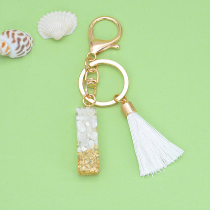 Tassel Letter Keychain A to Z Resin Initial Charm 38