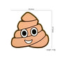 20Pcs Silicone Focal Beads Cartoon Poop Smiling Face 2