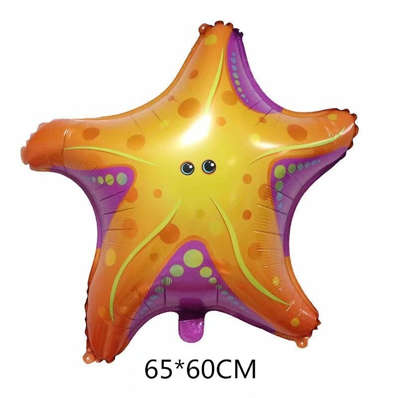 Marine Fish Foil Balloon Set Party Decoration 5pcs 16