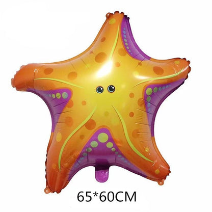 Marine Fish Foil Balloon Set Party Decoration 5pcs 16