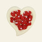 Silicone Focal Beads Pentagram Heart Shaped with Star Detail 8