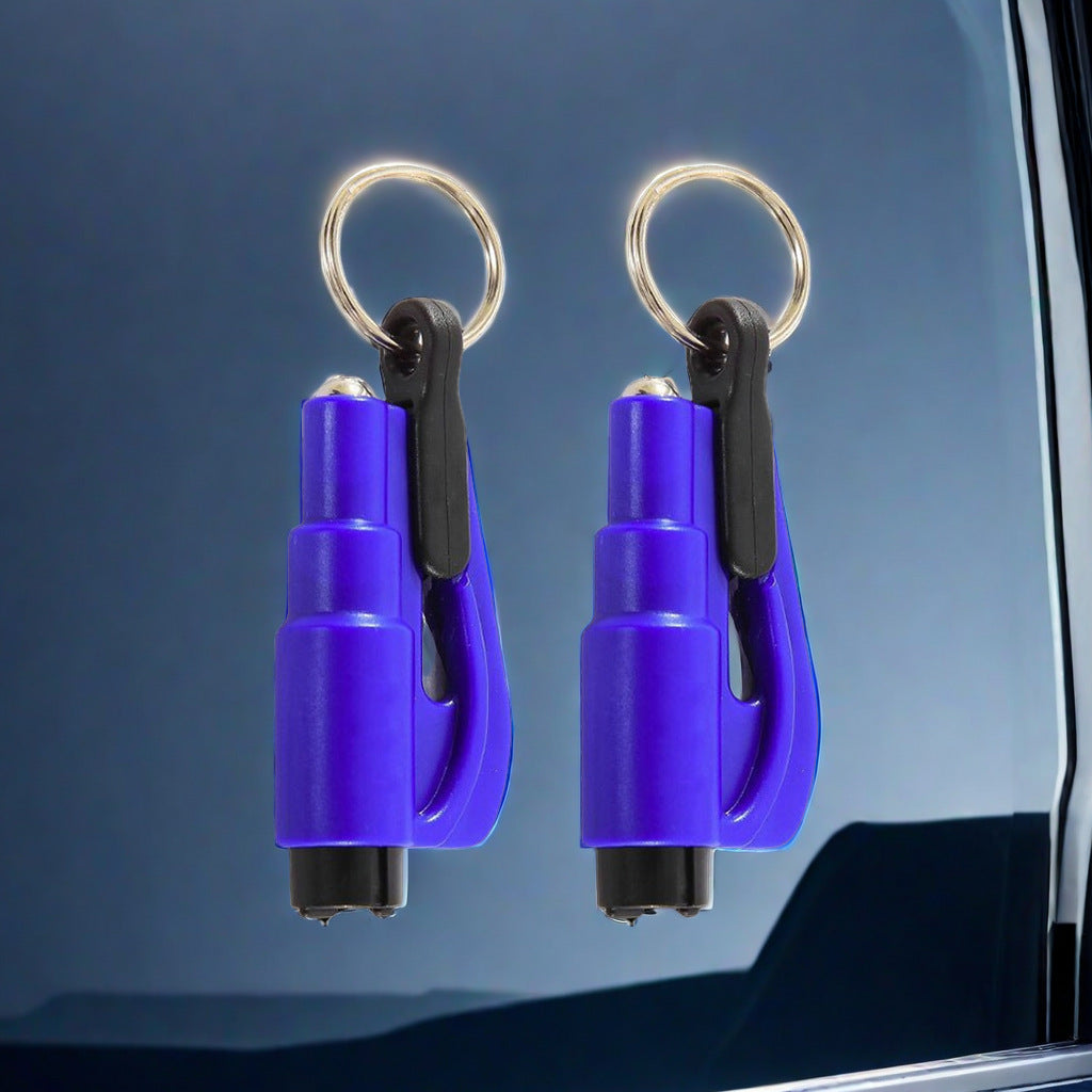 3 in 1 Window Breaker Seatbelt Cutter Whistle Self Defense Keychain 4