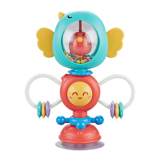 Bird Rattle Suction Cup Spinner Sorting Toy for Babies