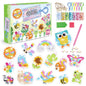 Diamond Painting Kit Make Your Own GEM Animal Keychains 15pcs
