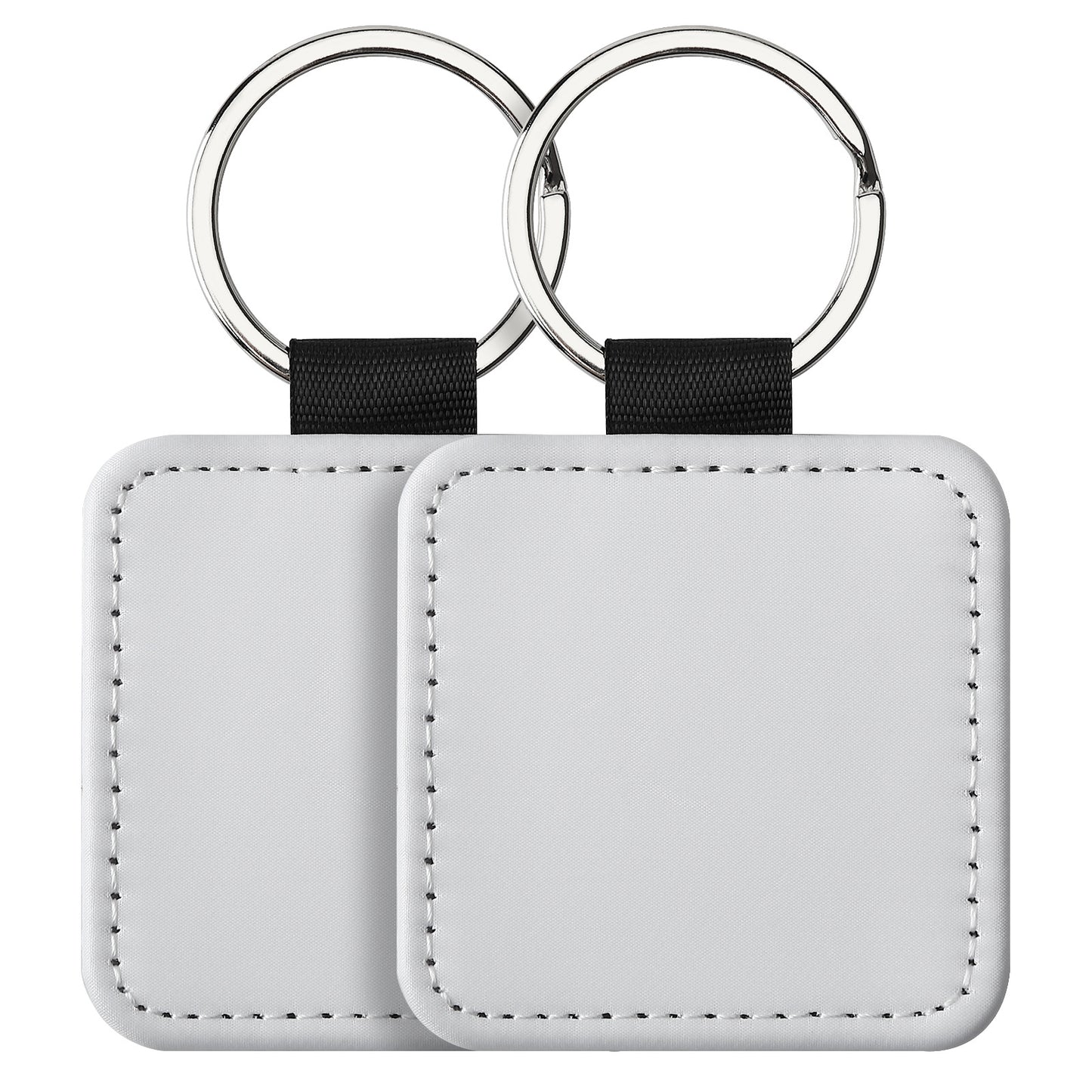 Sublimation Blank Leather Keychain Rectangular and Heart Shape 19