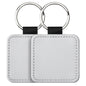 Sublimation Blank Leather Keychain Rectangular and Heart Shape 19