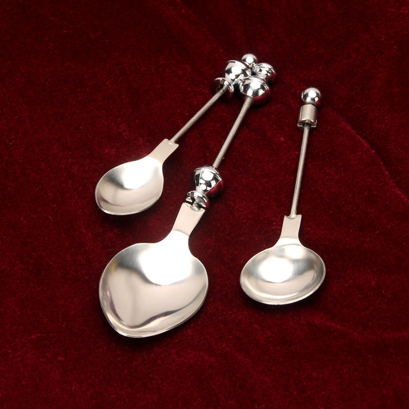 Beadable Spoon Fork Set Stainless Steel DIY Craft Supplies 2