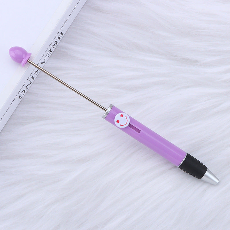 Creative Diy Printable Logo Happy Expression Plastic Beadable Ballpoint Pen 11