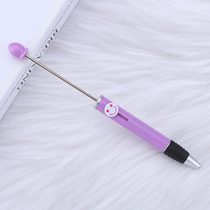 Creative Diy Printable Logo Happy Expression Plastic Beadable Ballpoint Pen 11