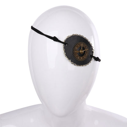 Halloween Pirate Gear Studded Eye Mask Party Accessory 6