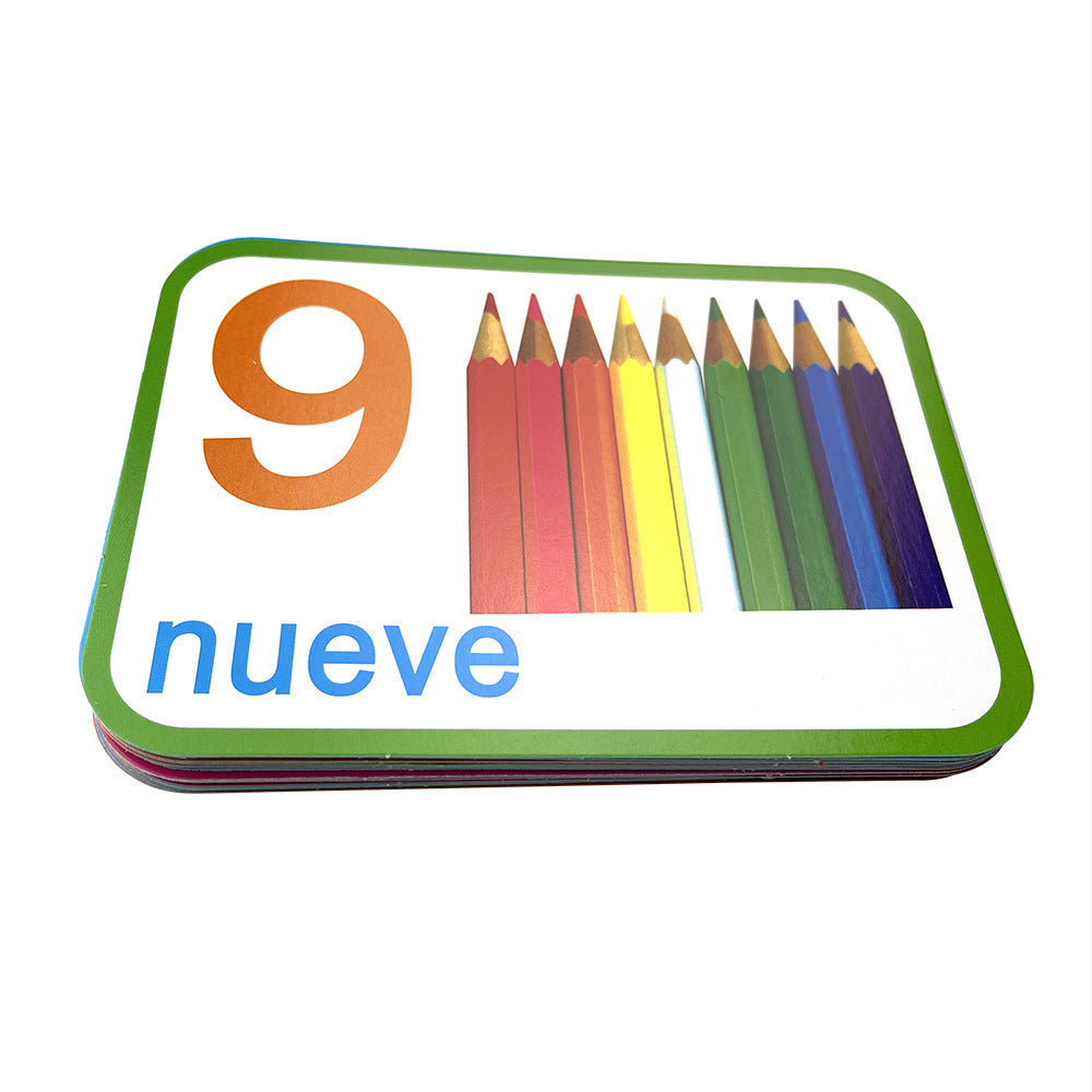 Animal Spanish Alphabet Learning Educational Toy Flash Cards 10
