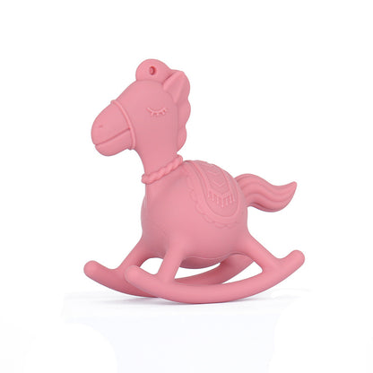 Silicone Baby Teething Toy Rocking Horse Sound for Infant 4 Pack 7