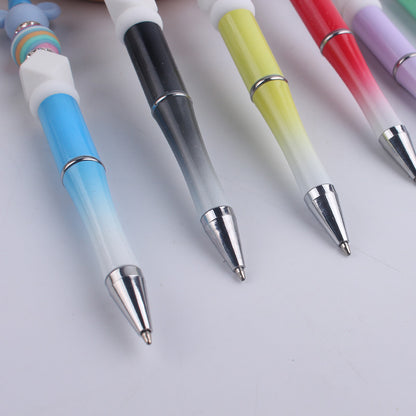 Cartoon Animals Silicone Beaded Pens Ballpoint Handmade Novelty Gift 4