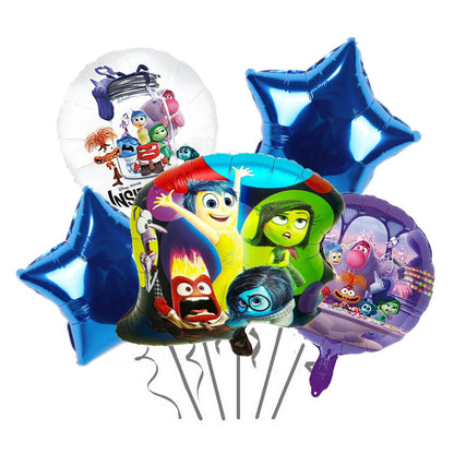 Inside Out Foil Balloon Set Birthday Party Decoration 5pcs 15