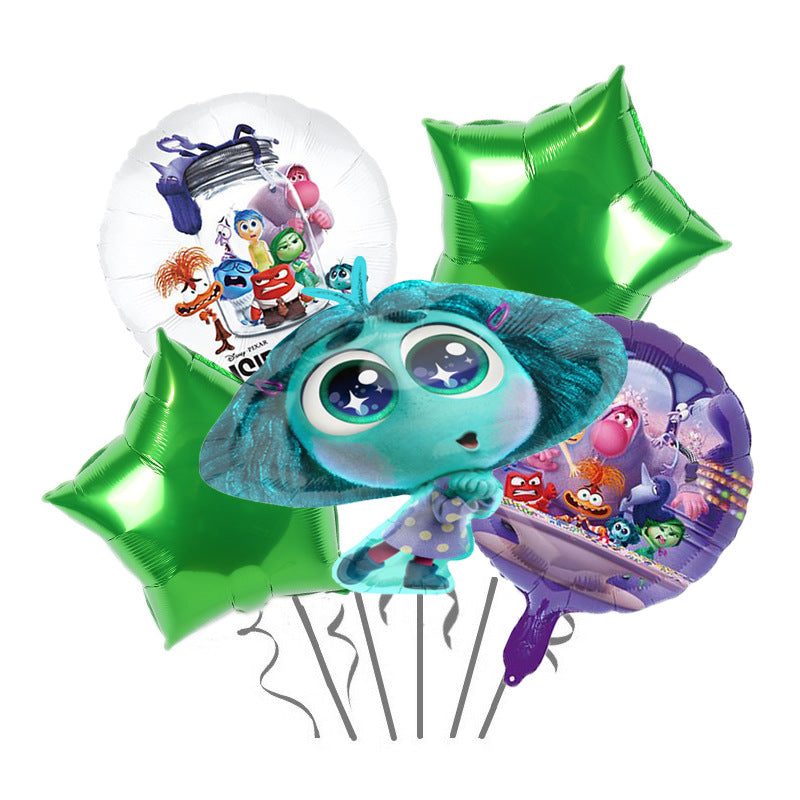 Inside Out Foil Balloon Set Birthday Party Decoration 5pcs 13