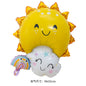 Cloud Sunflower Rainbow Smiling Face Foil Balloons Party Decoration 50pcs 8