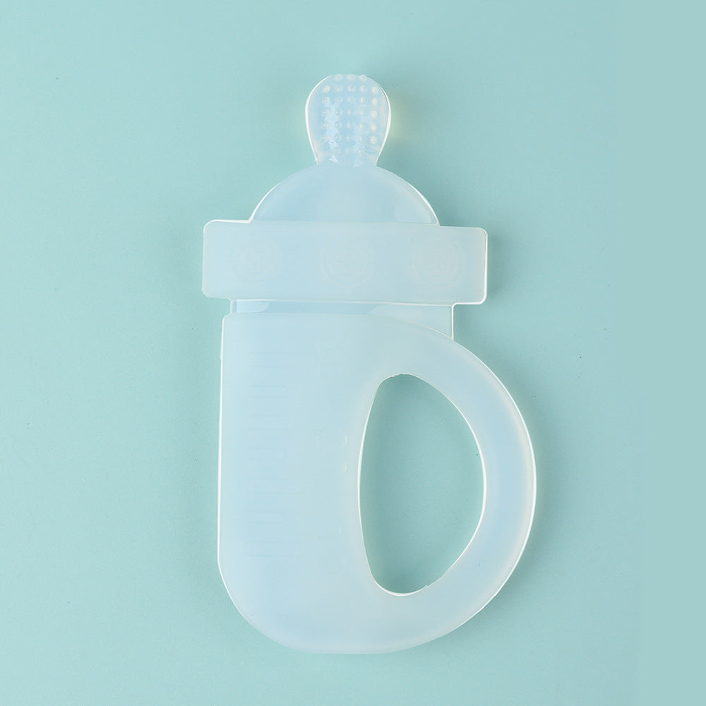 Silicone Baby Bottle Teething Toy Soft Gum Chew for Babies 2Pcs 8