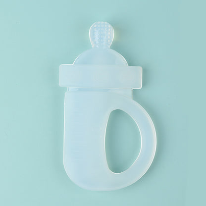 Silicone Baby Bottle Teething Toy Soft Gum Chew for Babies 2Pcs 8