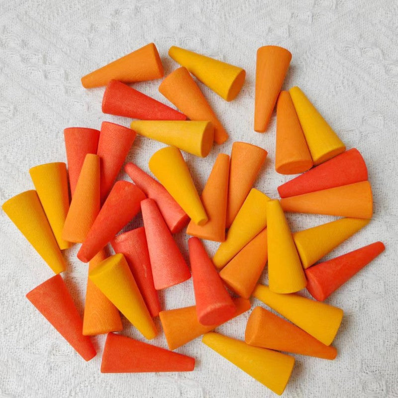 Small Beech Wood Building Blocks Educational Toy 36pcs 27