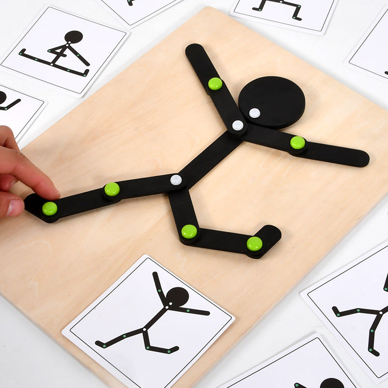 Wooden Montessori Toys Sports Little People Fine Motor Skills 2