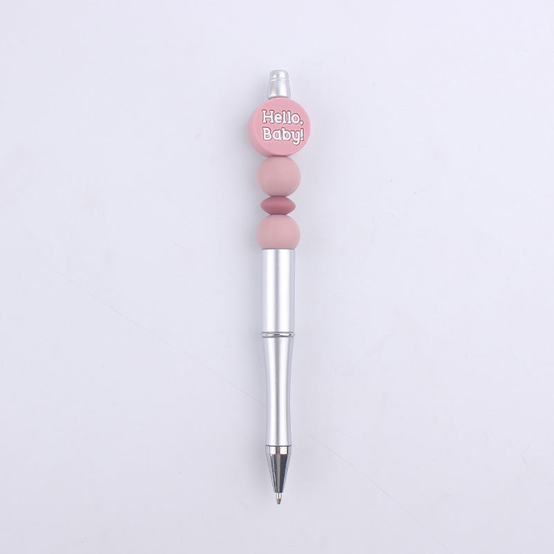 Milk Bottle Silicone Beaded Pens Handmade Office School Supplies 16